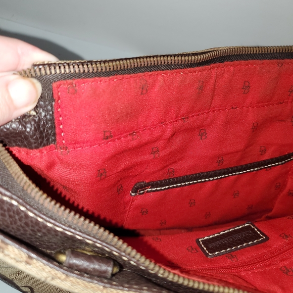 Dooney & Bourke Brown and Tan Satchel - Picture 7 of 10